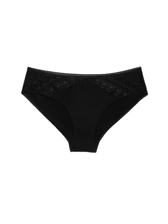 Трусы женские conte "бикини" macramer art lb 775 (в коробке) black, , 102/L, CONTE ELEGANT, - 3
