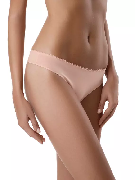 Трусы женские бразилиана delicate conte lbr 769 powder, 17С-454ТСП, 90/XS, CONTE ELEGANT,  - 1