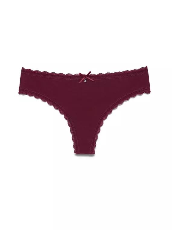 Трусы женские "стринг" secret charm lst 987 (в коробке) bordo, 18С-773ТСП, 94/S, CONTE ELEGANT,  - 3