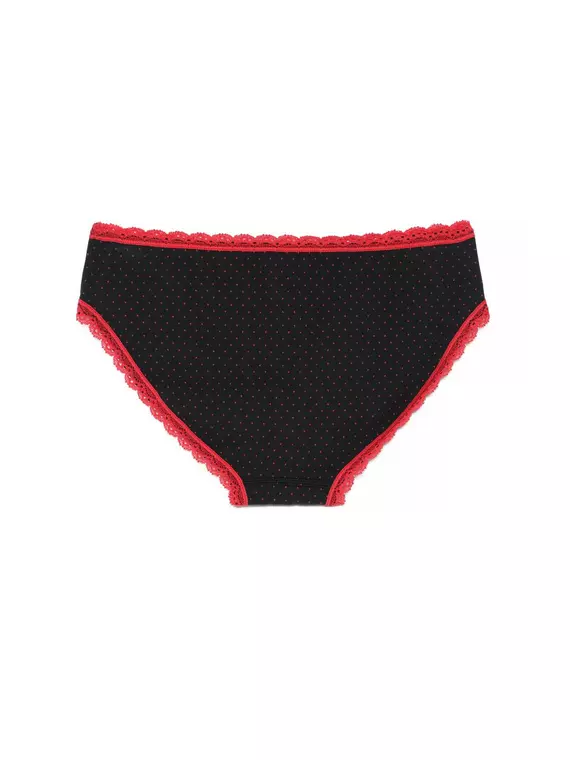Трусы женские "бикини" lazy days conte lb 1003 (в коробке) black-red, 18С-791ТСП, 90/XS, CONTE ELEGANT,  - 4