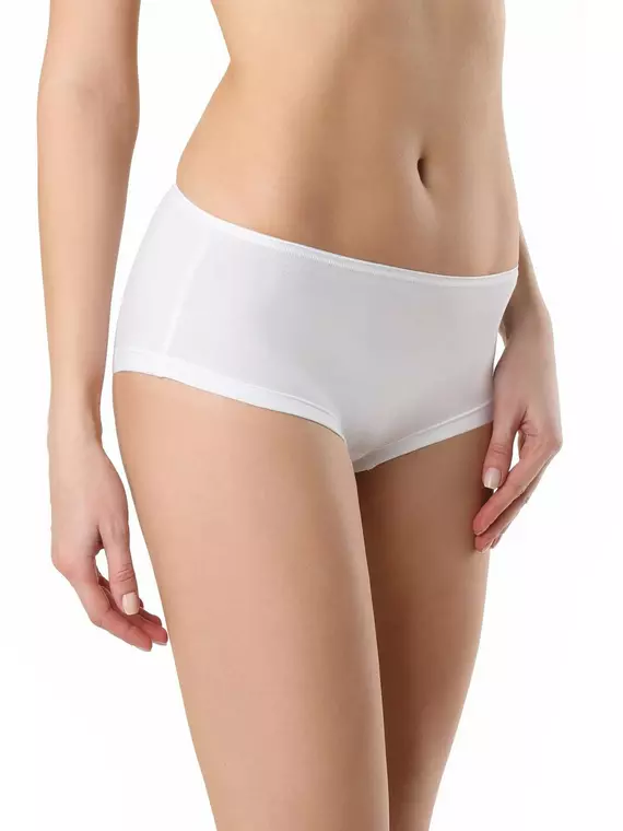 Трусики женские "шортики" средней посадки basic collection lsh 2015 white, 20С-1055ТСП, 90/XS, CONTE ELEGANT,  - 1