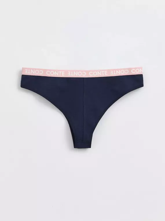 Трусы женские «бразилиана» из премиального хлопка energy lbr 1294 deep blue, 20С-1238ТСП, 90/XS, CONTE ELEGANT,  - 5