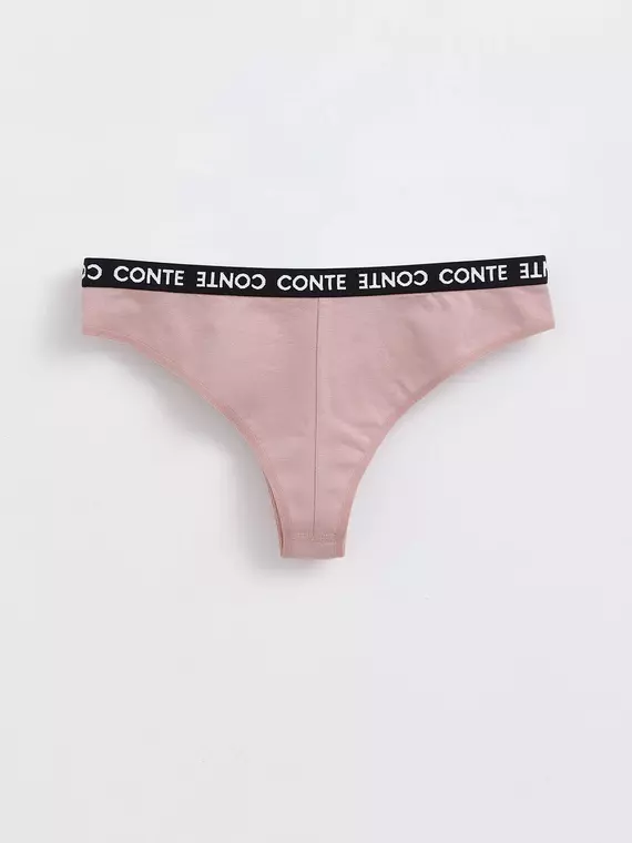 Трусы женские «бразилиана» из премиального хлопка energy lbr 1294 wood rose, , 90/XS, CONTE ELEGANT, - 3