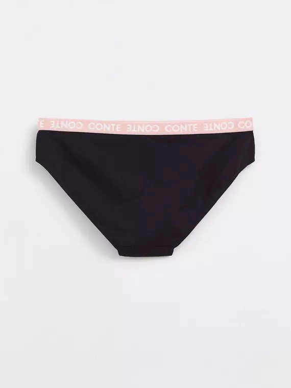 Трусы женские «бикини» из премиального хлопка energy lb 1296 black, 20С-1240ТСП, 90/XS, CONTE ELEGANT,  - 4