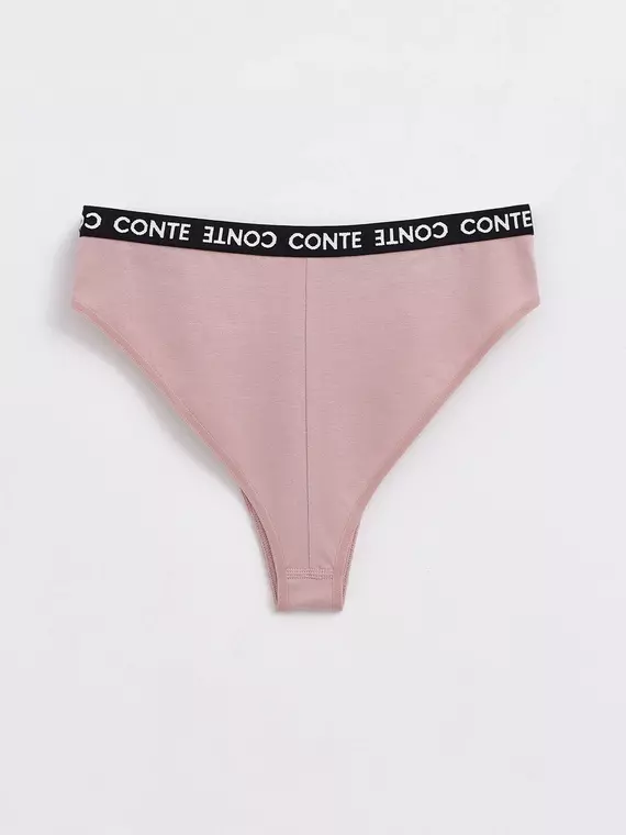Трусы женские «бразилиана» из премиального хлопка energy lbr 1295 wood rose, 20С-1239ТСП, 90/XS, CONTE ELEGANT,  - 2