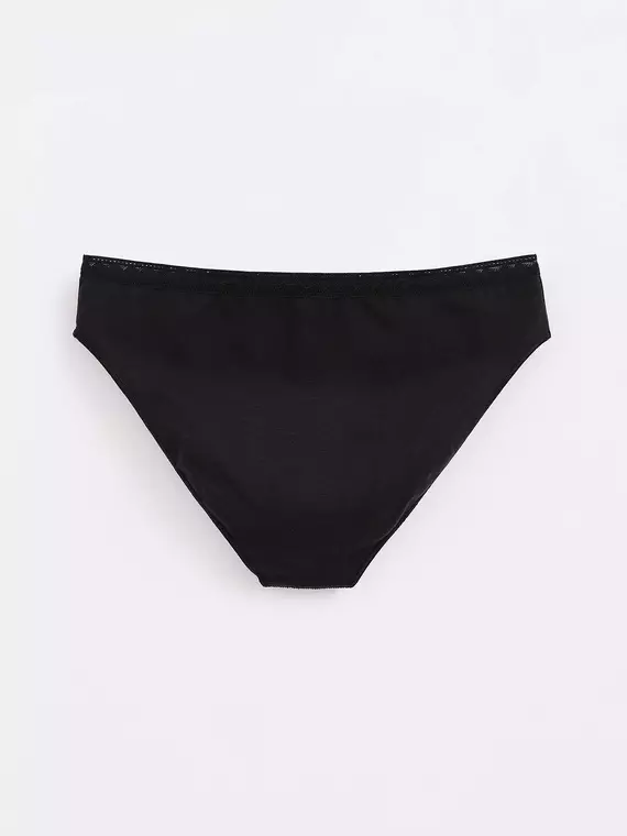 Трусы женские «бикини» из премиального хлопка classic basic lb 1347 black, , 90/XS, CONTE ELEGANT, - 2
