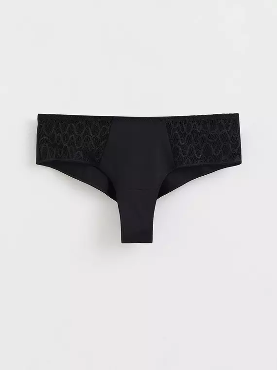 Трусы женские "бриф" с низкой линией талии voile rp1083 черный, , 98/M, CONTE ELEGANT, - 4