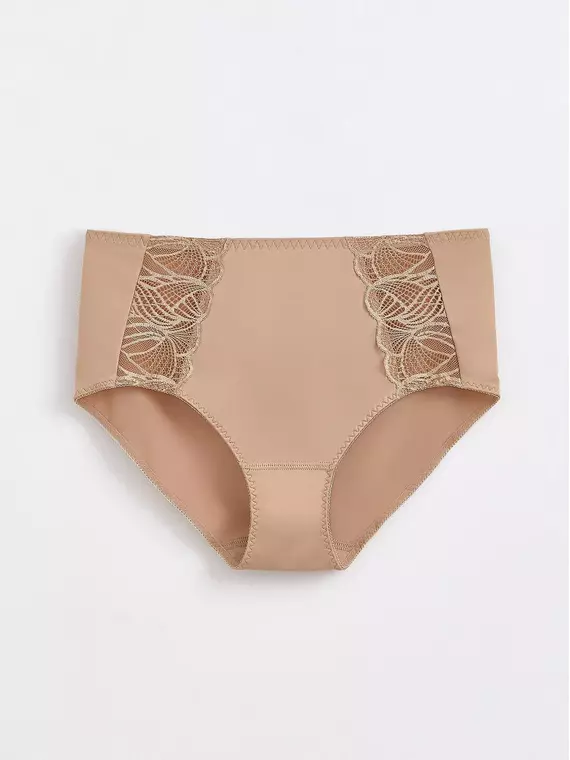 Трусы женские «слип» с высокой линией талии aura rp2079 телесный, 19С-0016КСП, 114/3XL, CONTE ELEGANT,  - 4