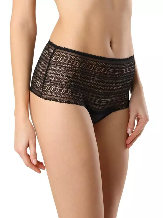 Трусы женские "брифы" с высокой линией талии vintage rp1073 черный, 20С-0019КСП, 94/S, CONTE ELEGANT,  - 1