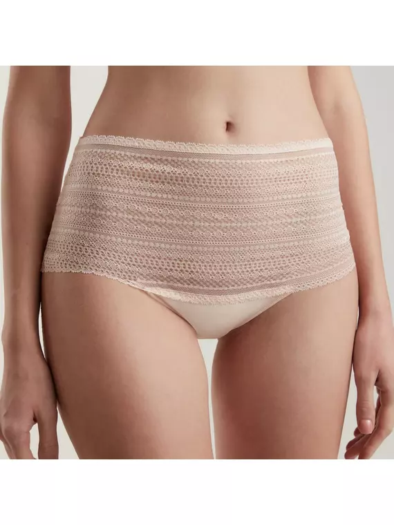 Трусы женские "брифы" с высокой линией талии vintage rp1073 миндаль, 20С-0019КСП, 102/L, CONTE ELEGANT,  - 1