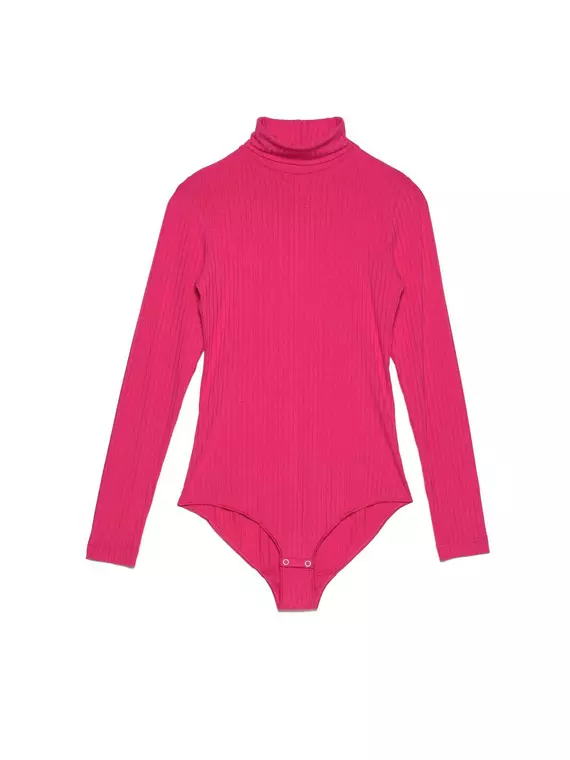 Боди женское -водолазка в рубчик lbd 1030 pink sorbet, 19С-819ТСП, 170-96-102/L, CONTE ELEGANT,  - 4