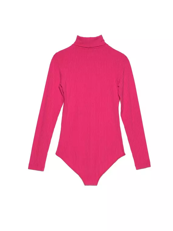 Боди женское -водолазка в рубчик lbd 1030 pink sorbet, 19С-819ТСП, 170-96-102/L, CONTE ELEGANT,  - 5
