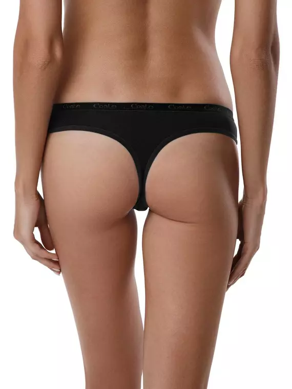 Трусы женские conte "стринг" comfort lst 569 (в коробке) nero, 16С-148ТСП, 102/L, CONTE ELEGANT,  - 2
