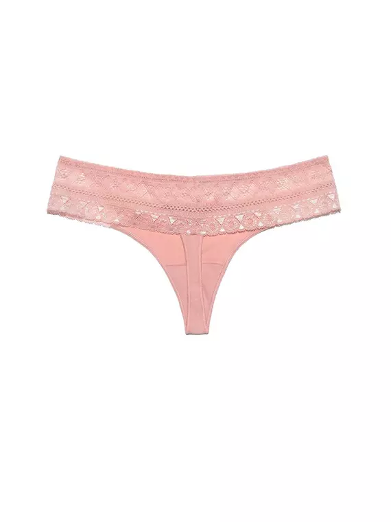 Трусы женские conte "стринг" macramer art lst 776 (в коробке) powder pink, , 90/XS, CONTE ELEGANT, - 4