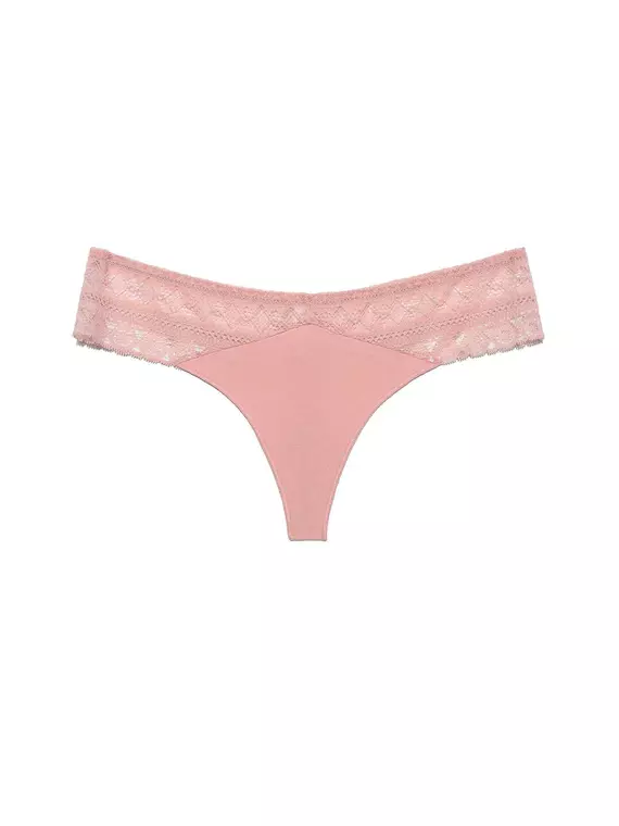 Трусы женские conte "стринг" macramer art lst 776 (в коробке) powder pink, , 90/XS, CONTE ELEGANT, - 3