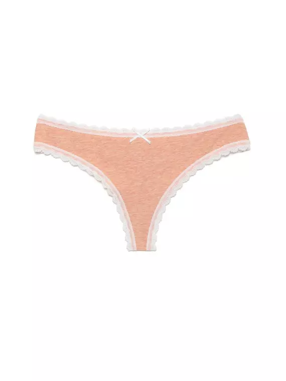 Трусы женские conte "стринг" vintage lst 780 (в коробке) peach-white, 17С-465ТСП, 90/XS, CONTE ELEGANT,  - 3
