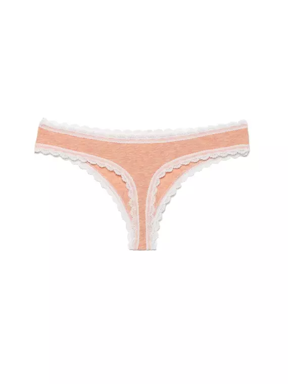 Трусы женские conte "стринг" vintage lst 780 (в коробке) peach-white, 17С-465ТСП, 90/XS, CONTE ELEGANT,  - 4