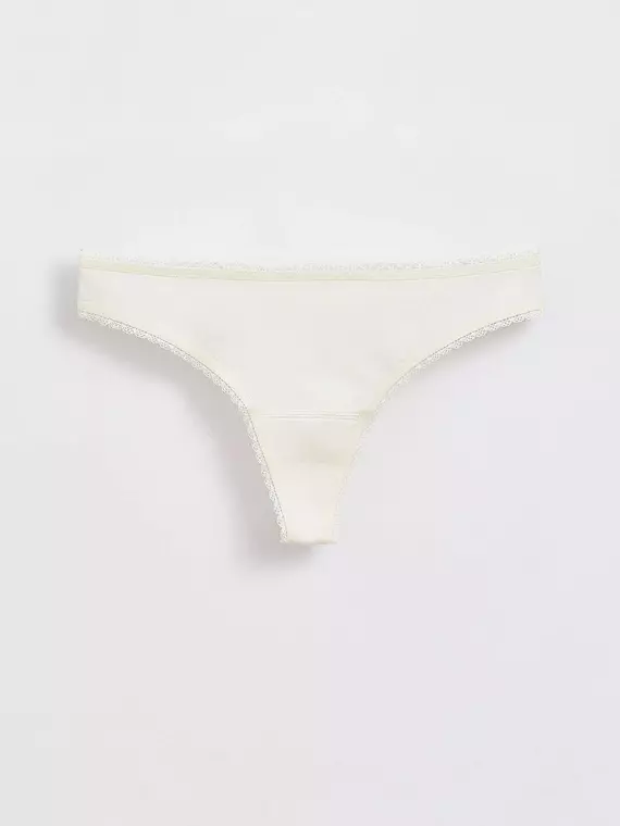 Трусы женские женские "string" basic line lst 2029 (вешалка) ivory, 20С-1091ТСП, 90/XS, CONTE ELEGANT,  - 1