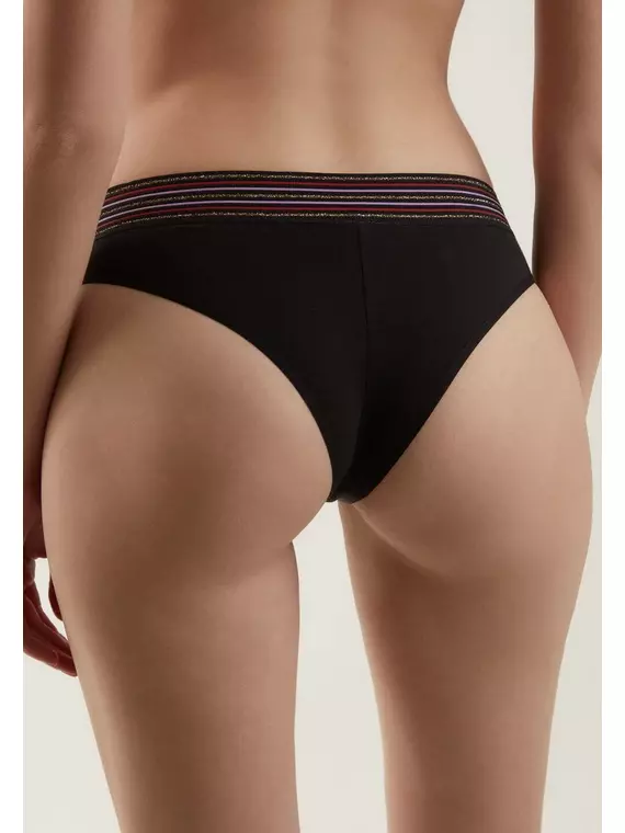 Трусы женские бразилиана new cut lbr 1499 black, 21С-1493ТСП, 98/M, CONTE ELEGANT,  - 2