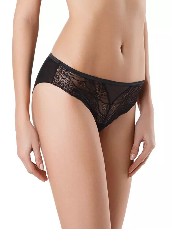 Трусы женские conte "слип" romantique rp3033 черный, , 98/M, CONTE ELEGANT, - 1