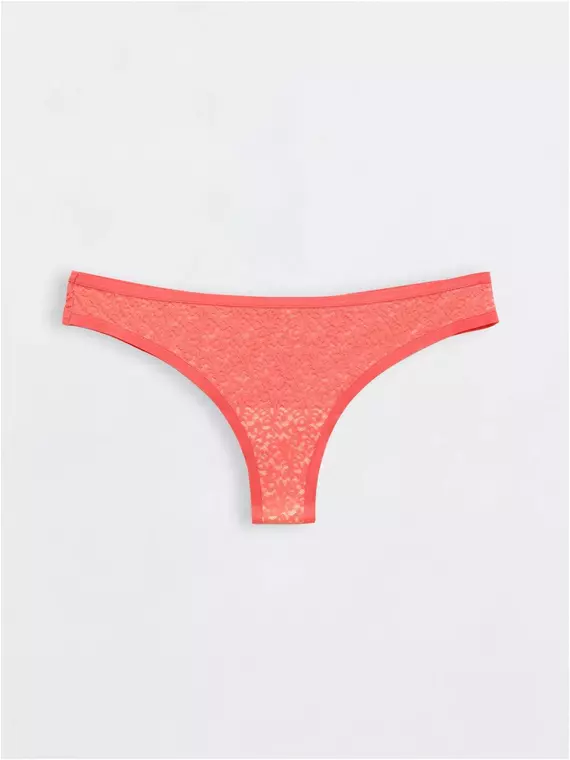 Трусы женские conte "танга" tatouage rp6041 коралл, 16С-0070КСП, 90/XS, CONTE ELEGANT,  - 5