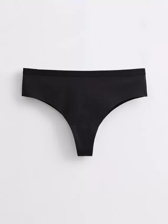 Хлопковые женские трусы «танга» assorti rp6107 черный, 20С-0041КСП, 102/L, CONTE ELEGANT,  - 3