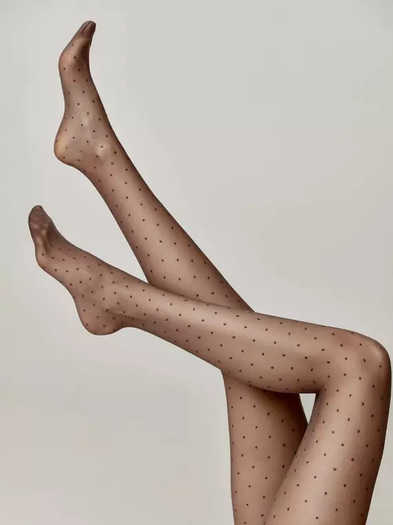 Колготки фантазийные с точками conte dots grafit, 14С-48СП, 3, CONTE ELEGANT,  - 4