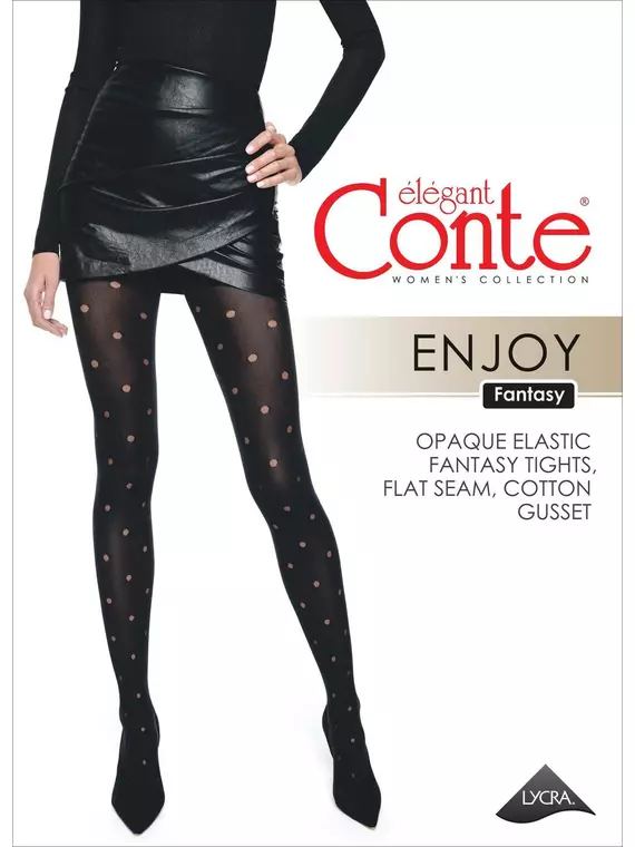 Колготки женские conte fantasy enjoy nero, 19С-241СП, 3, CONTE ELEGANT,  - 1