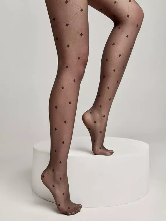Колготки c геометрическим рисунком «ромбы» shape grafit, 20С-88СП, 2, CONTE ELEGANT,  - 2