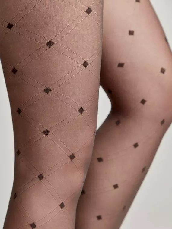 Колготки c геометрическим рисунком «ромбы» shape grafit, 20С-88СП, 2, CONTE ELEGANT,  - 3