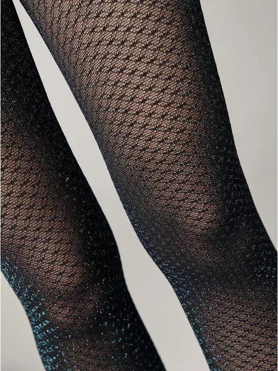 Колготки женские conte fete с ажурным геометрическим рисунком и цветным люрексом mare-nero, 21С-8СП, 2, CONTE ELEGANT,  - 3