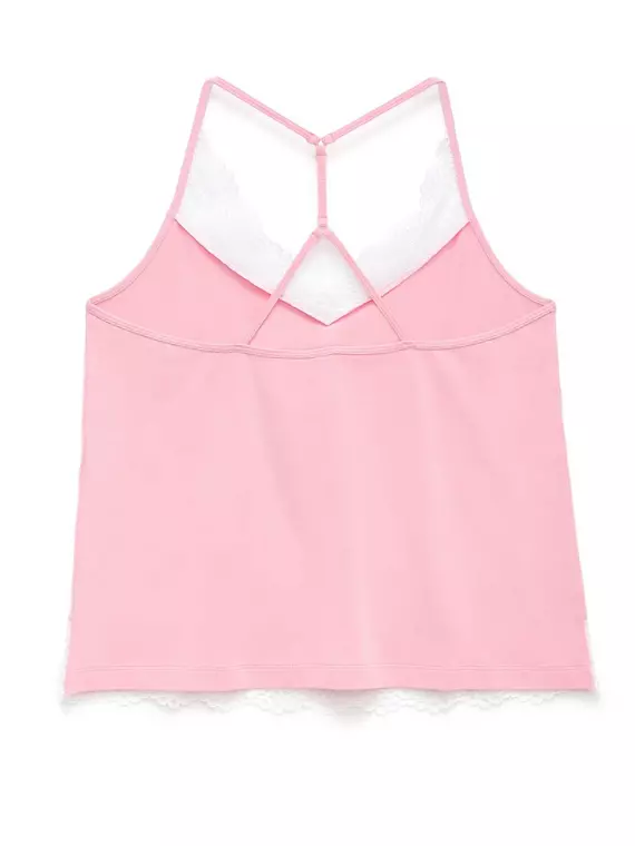 Топ женский из бамбукового полотна с кружевом comfort loungewear comfort loungewear lhw 989 primerose pink, 19С-777ТСП, 170-100/XL, CONTE ELEGANT,  - 2