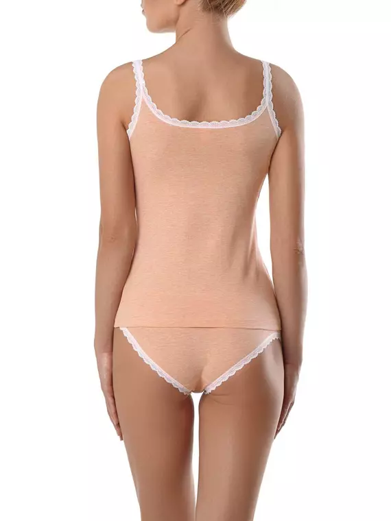 Топ женский vintage lt 777 peach-white, 17С-462ТСП, 170-84/XS, CONTE ELEGANT,  - 2