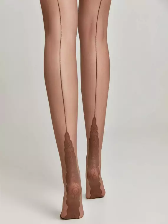 Колготки с имитацией шва conte stella mocca, 8С-173СП, 2, CONTE ELEGANT,  - 3