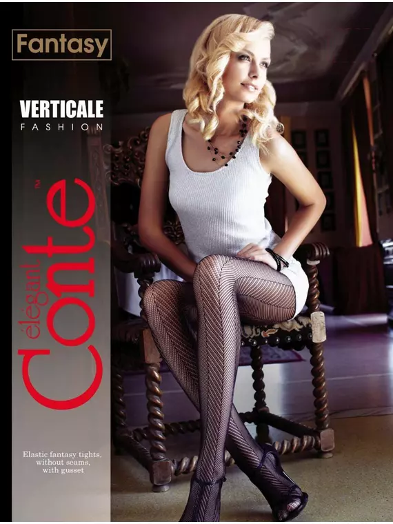 Колготки женские conte verticale nero, 12С-21СП, 2, CONTE ELEGANT,  - 1
