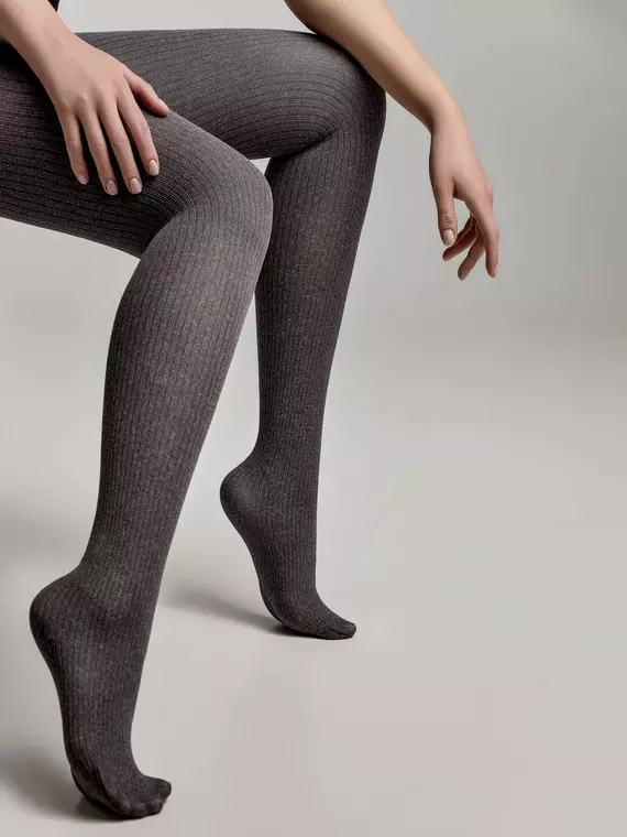 Меланжевые женские колготки conte story grey, , 3, CONTE ELEGANT, - 3