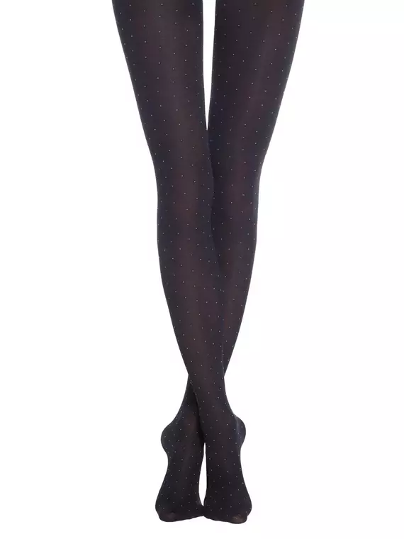 Фантазийные колготки с рисунком "точки" point grafit, 19С-10СП, 3, CONTE ELEGANT,  - 3
