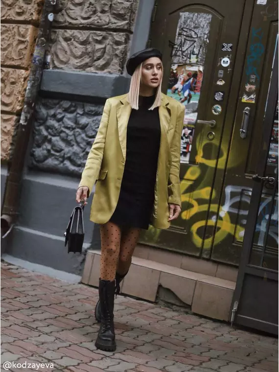 Фантазийные колготки с рисунком "точки" pois bronz, 19С-103СП, 2, CONTE ELEGANT,  - 5