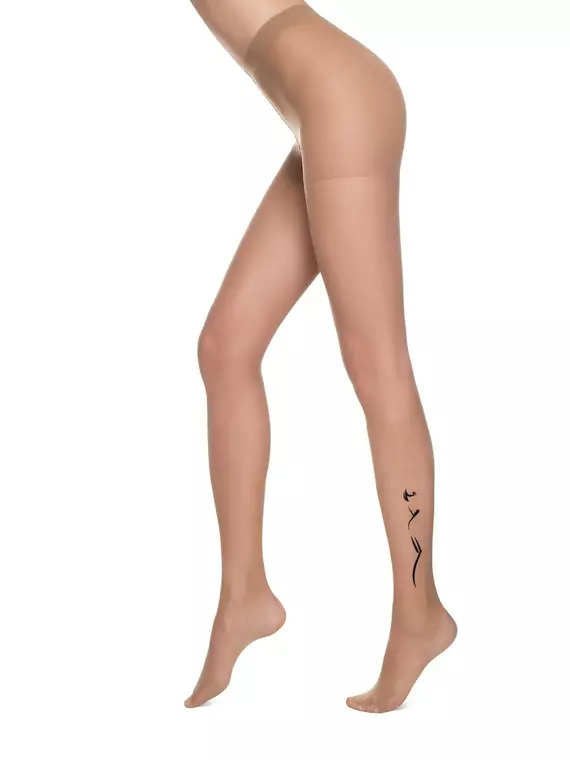 Колготки с тату-рисунком conte femme bronz, 19С-108СП, 3, CONTE ELEGANT,  - 4