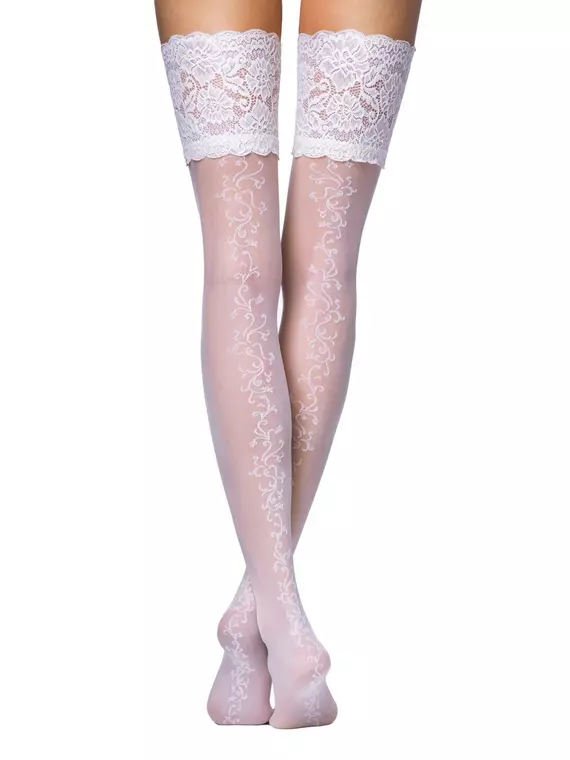 Чулки женские conte glory bianco, 15С-58СП, 23-25 (1/2), CONTE ELEGANT,  - 2