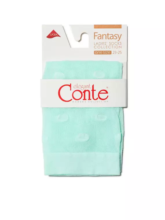 Носки женские в горошек fantasy 16с-124сп turquoise, 16С-124СП, 36-39 (23-25), CONTE ELEGANT,  - 3