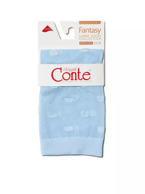 Носки женские в горошек fantasy 16с-124сп light blue, 16С-124СП, 36-39 (23-25), CONTE ELEGANT,  - 3