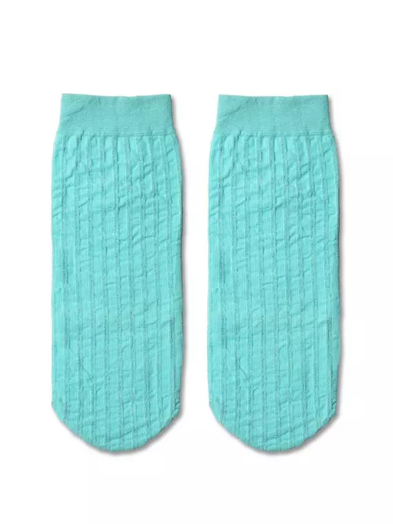 Носки женские conte fantasy в полоску с люрексом turquoise, 19С-25СП, 36-39 (23-25), CONTE ELEGANT,  - 4