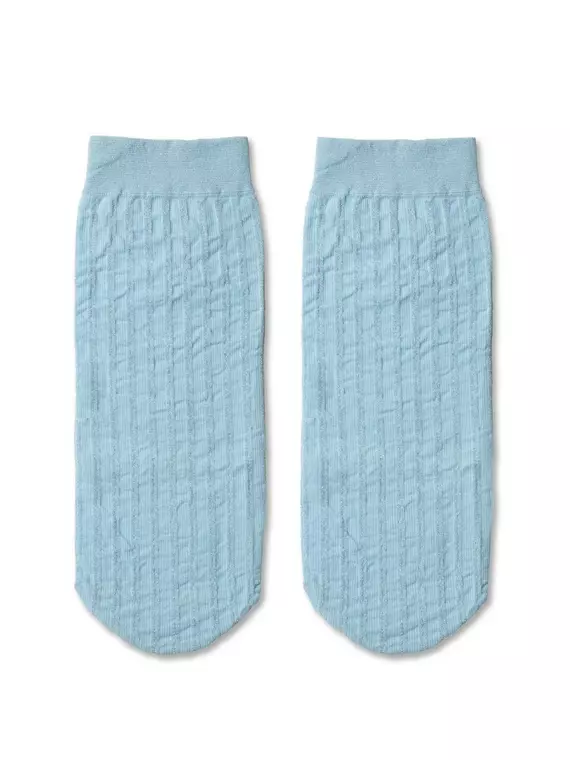 Носки женские conte fantasy в полоску с люрексом light blue, 19С-25СП, 36-39 (23-25), CONTE ELEGANT,  - 4