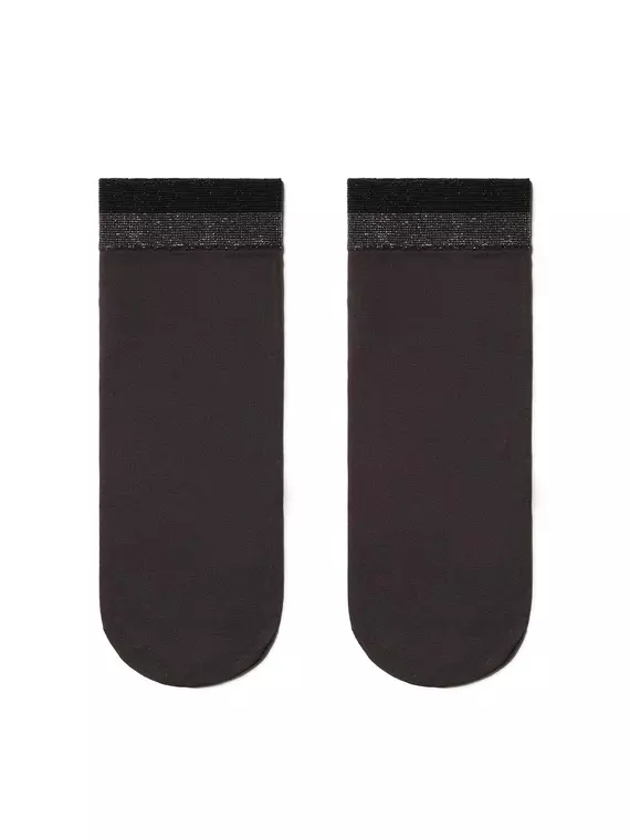 Носки женские conte fantasy с сияющим бортиком из двухцветного люрекса grafit, 19С-26/1СП, 36-39 (23-25), CONTE ELEGANT,  - 2