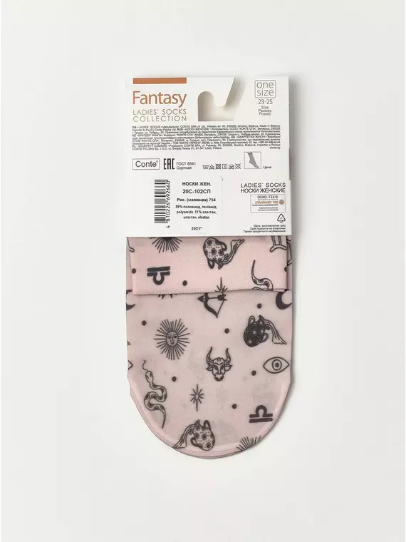 Носки женские conte fantasy с рисунком 754 mix, 20С-102СП, 36-39 (23-25), CONTE ELEGANT,  - 5