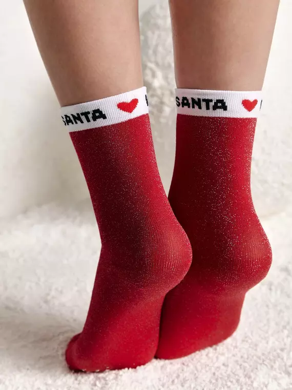 Новогодние женские носки conte new year 284 красный, 21С-83СП, 36-39 (23-25), CONTE ELEGANT,  - 3