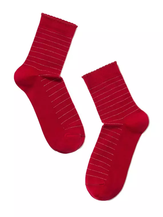 Носки женские conte classic (тонкие, с пикотом) 030 бордо, 7С-61СП, 38-39 (25), CONTE ELEGANT,  - 2