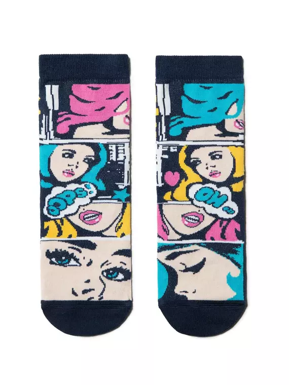 Носки женские conte happy 130 темно-синий, 17С-21СП, 38-39 (25), CONTE ELEGANT,  - 2