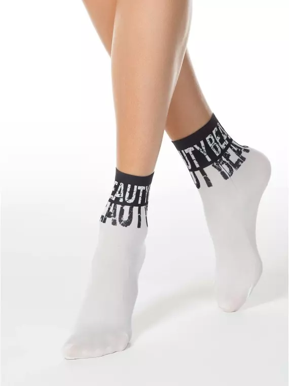 Носки женские полиамидные с принтом fantasy 70 051 mix, 17С-34СП, 36-39 (23-25), CONTE ELEGANT,  - 1